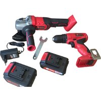 Edon OAF21-AD/AG (шуруповерт, болгарка, 2 АКБ, кейс) Image #2