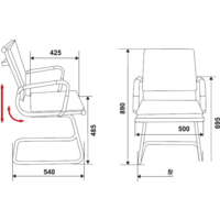 Бюрократ CH-993-Low-V/Black Image #4