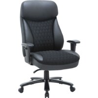 CHAIRMAN CH414 (экокожа/ткань черный)