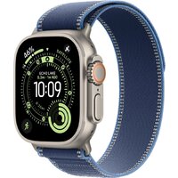 Apple Watch Ultra 3 LTE 49 мм (титановый корпус, природный/синий, нейлоновый ремешок размера M/L)