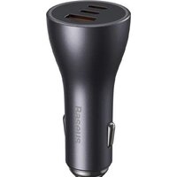 Baseus Golden Contactor Pro Triple Fast Charger Car Charger 65W CGJP010013 (темно-серый) Image #3