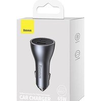 Baseus Golden Contactor Pro Triple Fast Charger Car Charger 65W CGJP010013 (темно-серый) Image #4