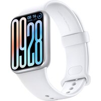 Xiaomi Smart Band 9 Pro M2401B1 (серебристый, с белым силиконовым ремешком, международная версия)