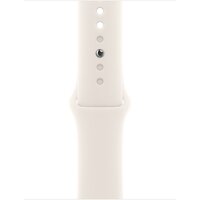 Apple Watch Series 11 42 мм (алюминиевый корпус, серебристый/звездный свет, спортивный силиконовый ремешок M/L) Image #3